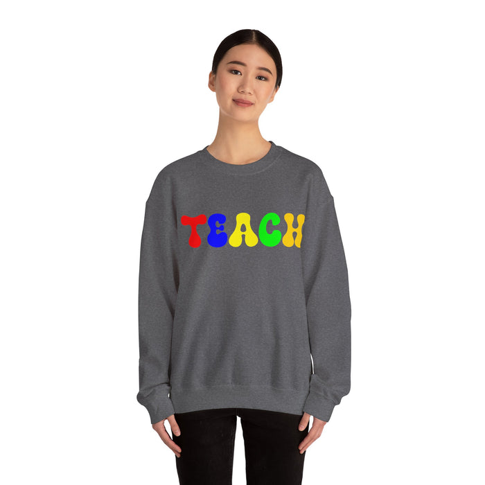 Teacher Sweatshirt, Teacher Shirts, Custom Teacher Gifts Personalized, TEACH Sweatshirt, Teacher Valentines Day Gift, Birthday, Christmas