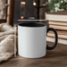 Funny Author Gifts from Friends for Mother's Day - Keep Calm Or I Will Use My Author Voice Two Tone Coffee Mug - Additional