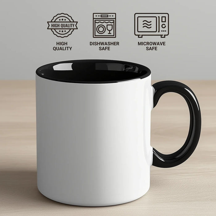 Funny Orange Cat Dad Two Tone Coffee Mug Gifts from Men for Father's Day - I Just Want To Be A Stay At Home Orange Cat Dad - Additional