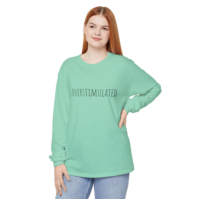 Overstimulated Shirt for Mom, Cowboy Frog Shirt, Unhinged TShirt, Weirdcore Clothing, Gen Z Shirt, Weird Stuff Funny Long Sleeve