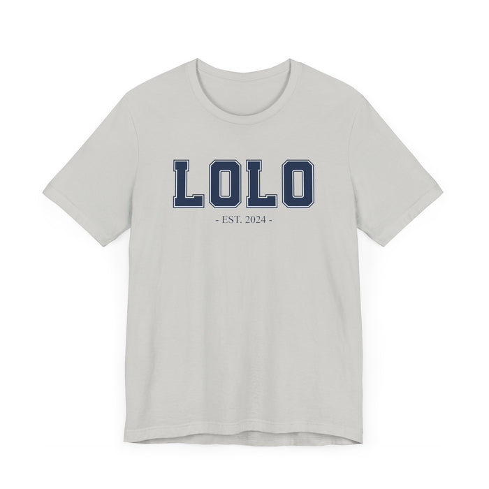 Lolo Established 2024 Tee Shirt - Personalized Grandfather Gift - Celebratory Grandpa T-Shirt - Custom Lolo New Grandfather Present