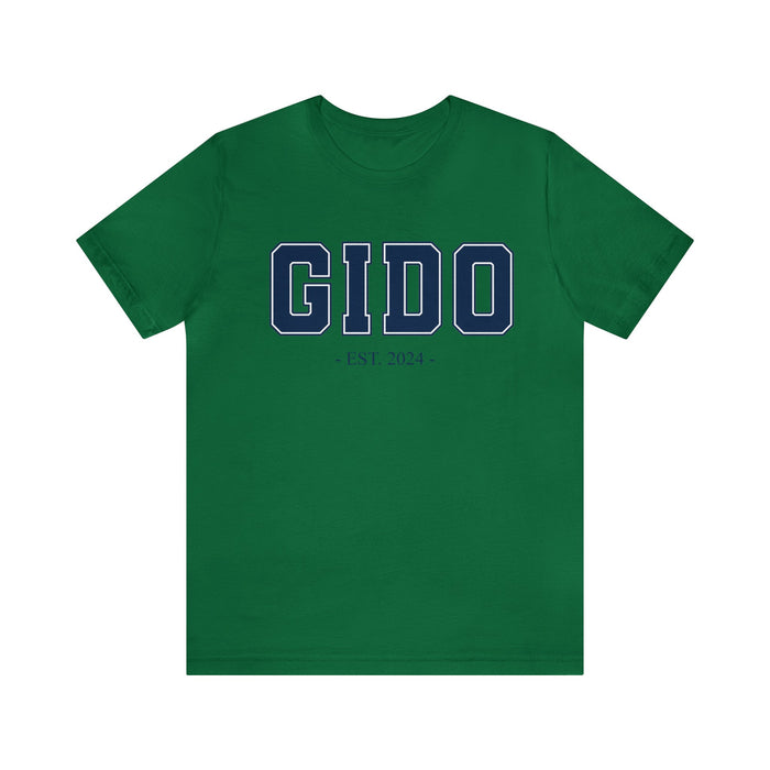 Gido Established 2024 Tee Shirt - Personalized Grandfather Gift - Celebratory Grandpa T-Shirt - Custom Gido New Grandfather Present - Cotton