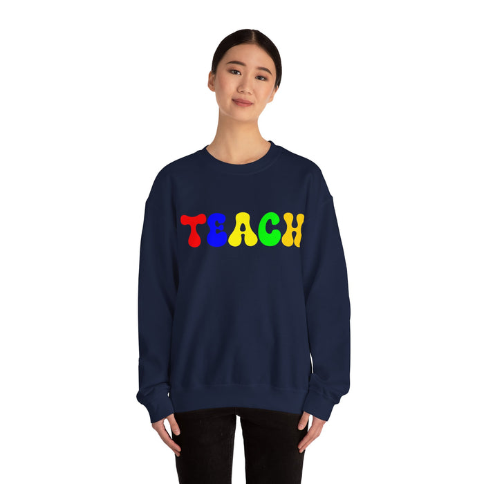 Teacher Sweatshirt, Teacher Shirts, Custom Teacher Gifts Personalized, TEACH Sweatshirt, Teacher Valentines Day Gift, Birthday, Christmas