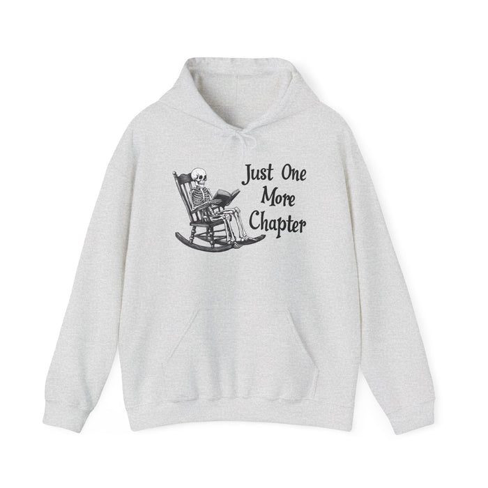 Just One More Chapter Skeleton Hoodie - Book Lover Sweatshirt, Bookworm Gift, Literary Apparel, Reading Teacher Shirt, Women, booktrovert