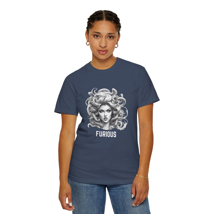 Furious Feminist Shirt, Medusa T-Shirt, Greek Mythology Tee for Feminist Rage, Female Empowerment, Anti-Trump Shirt, Democracy, Resistance