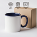 Funny Author Gifts from Friends for Mother's Day - Keep Calm Or I Will Use My Author Voice Two Tone Coffee Mug - Additional