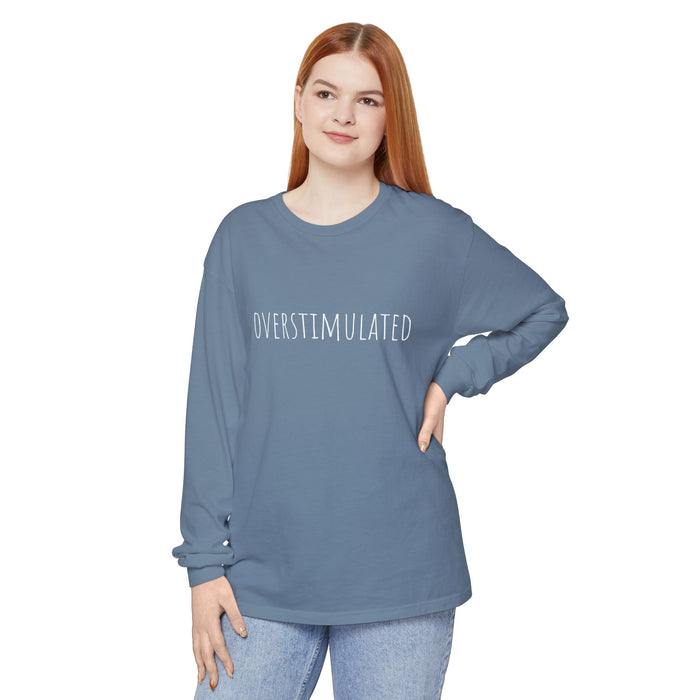 Overstimulated Shirt for Mom, Cowboy Frog Shirt, Unhinged TShirt, Weirdcore Clothing, Gen Z Shirt, Weird Stuff Funny Long Sleeve