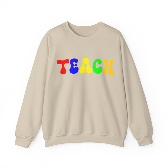 Teacher Sweatshirt, Teacher Shirts, Custom Teacher Gifts Personalized, TEACH Sweatshirt, Teacher Valentines Day Gift, Birthday, Christmas