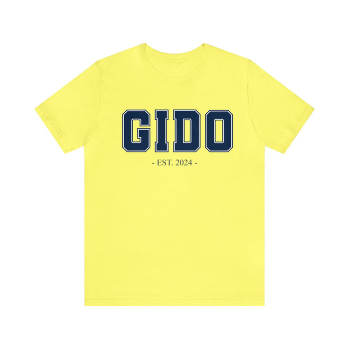 Gido Established 2024 Tee Shirt - Personalized Grandfather Gift - Celebratory Grandpa T-Shirt - Custom Gido New Grandfather Present - Cotton