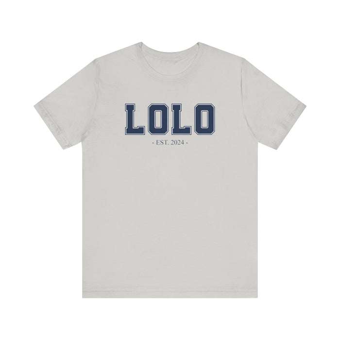 Lolo Established 2024 Tee Shirt - Personalized Grandfather Gift - Celebratory Grandpa T-Shirt - Custom Lolo New Grandfather Present