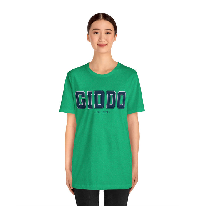 Giddo Established 2024 Tee Shirt - Personalized Grandfather Gift - Celebratory Grandpa T-Shirt - Custom Giddo New Grandfather Present Cotton