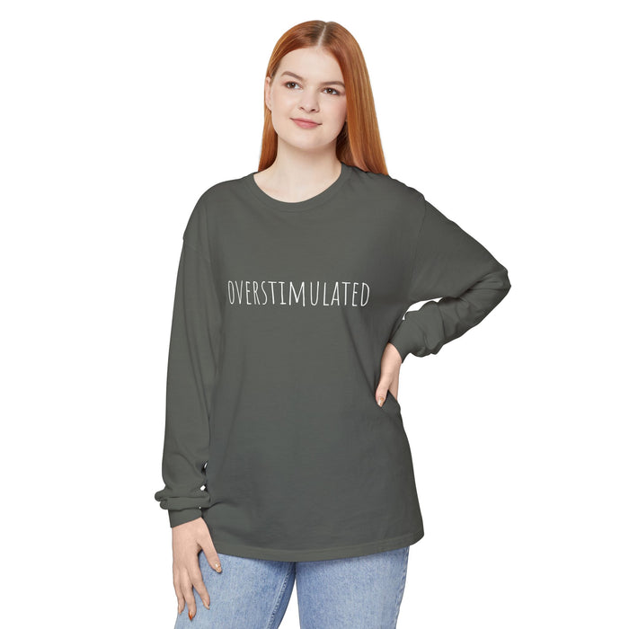 Overstimulated Shirt for Mom, Cowboy Frog Shirt, Unhinged TShirt, Weirdcore Clothing, Gen Z Shirt, Weird Stuff Funny Long Sleeve