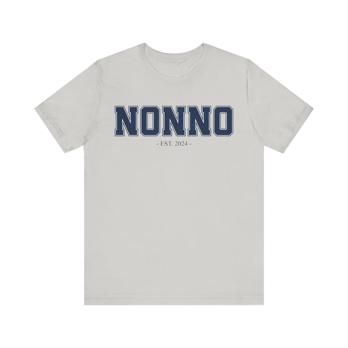 Nonno Established 2024 Tee Shirt - Personalized Grandfather Gift - Celebratory Grandpa T-Shirt - Custom Nonno New Grandfather Present