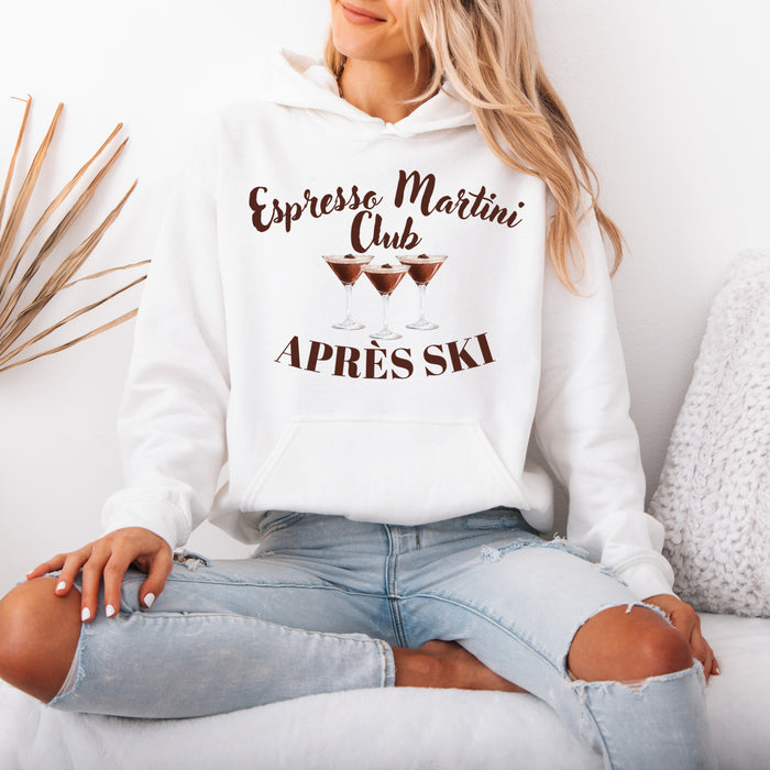 Apres Ski Espresso Martini Club Hoodie Apres Ski Sweatshirt Apres Ski Bachelorette Apres Ski Sweater Apres Ski Girls Club Colorado Shirt