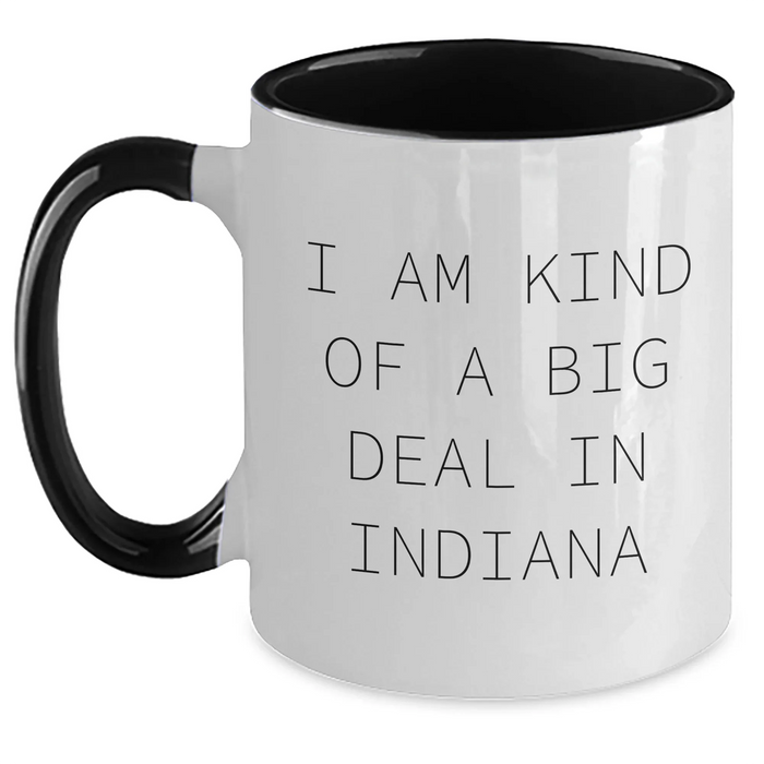 Funny Indiana Gifts for Men and Women, I Am Kind Of A Prime Selection Two Tone Coffee Mugs, Graduation Unique Gifts from Friends, Family, or Coworkers - Main