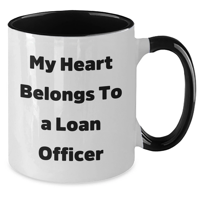 Funny Loan Officer Gifts, Two Tone Coffee Mug for Him, Gifts from Family, Father's Day Unique Gifts for Loan Officer Men - Additional