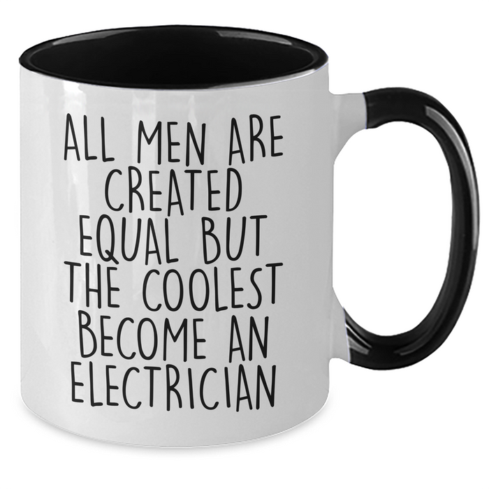 Funny Electrician Quotes Gifts from Men, Two Tone Coffee Mugs for Electrician, Father's Day Unique Gifts for Him - Additional