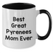 Best Great Pyrenees Mom Ever | Funny Great Pyrenees Dog Mom Two Tone Coffee Mug | Gifts For Great Pyrenees Dog Lovers | Great Pyrenees Dog Gifts For Women | Father's Day Unique Gifts - Additional