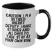 Funny Sheriff Deputy Gifts Two Tone Coffee Mug Retired Sheriff Deputy Quote Graduation Unique Gifts from Friends - Additional