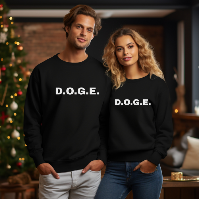 D.O.G.E. Unisex Sweatshirt for Republicans, Trump Supporters, Department of Government Efficiency, Political Activists, Political Apparel