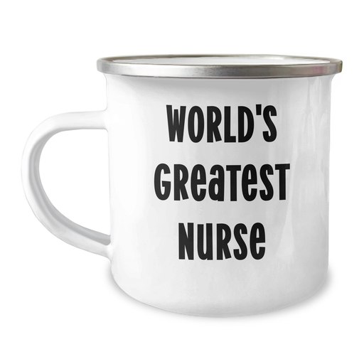 World's Greatest Nurse Funny Camping Mug Gifts from Women for Nurse on Mother's Day - Image 1