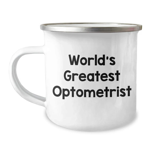 Funny Optometrist Gifts for Men from World's Greatest Optometrist, Camping Mug for Father's Day, Unique Optometrist Optics, Funny Quote - Image 1