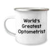 Funny Optometrist Gifts for Men from World's Greatest Optometrist, Camping Mug for Father's Day, Unique Optometrist Optics, Funny Quote - Image 1