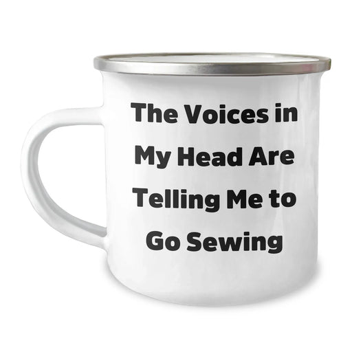 Funny Sewing Camping Mug for Sewing Enthusiasts Gifts from Friends and Family for Graduation - Image 1