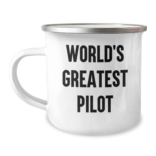 World's Greatest Pilot Funny Quote Gifts for Men, Pilot Gifts from Friends, Family, or Coworkers, Father's Day Unique Gifts, Camping Mug for Pilot Enthusiasts - Image 1