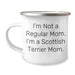 Funny Scottish Terrier Dog Mom Camping Mug Gifts for Scottish Terrier Dog Owners from Friends - 'I'm Not A Regular Mom. I'm A Scottish Terrier Mom.' - Image 1