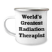 World's Greatest Radiation Therapist Funny Gift for Men, Radiation Therapist Gifts on Father's Day, Unique Camping Mug for Him, Gifts from Men, Gifts for Radiation Therapist - Image 1