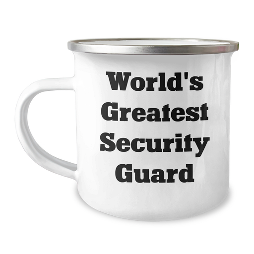 World's Greatest Security Guard Funny Gifts for Him Camping Mug, Perfect for Father's Day, Gifts from Family and Friends - Image 1
