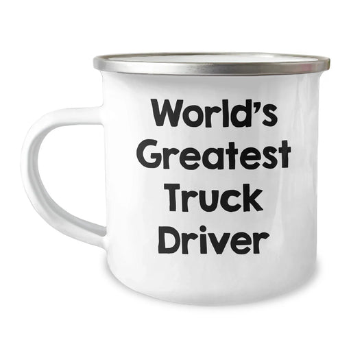 Funny Truck Driver Gifts from Men, Unique World's Greatest Truck Driver Camping Mug, Father's Day Unique Gifts - Image 1