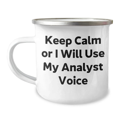 Funny Analyst Quote Camping Mugs for Dad's Unique Gifts from Family, Coworkers, or Friends - Image 1