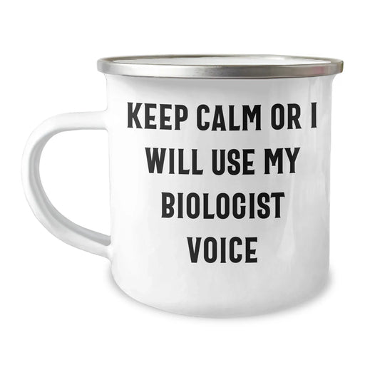 Biologist Gifts, Camping Mug with Funny Quote, Mother's Day Unique Gifts from Friends, Gifts for Biologists - Image 1