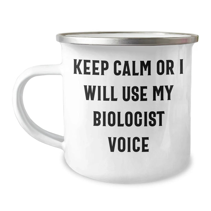 Biologist Gifts, Camping Mug with Funny Quote, Mother's Day Unique Gifts from Friends, Gifts for Biologists - Image 1