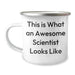 Funny Scientist Gifts for Men This Is What An Awesome Scientist Looks Like Camping Mug Fathers Day Unique Gifts from Family - Image 1