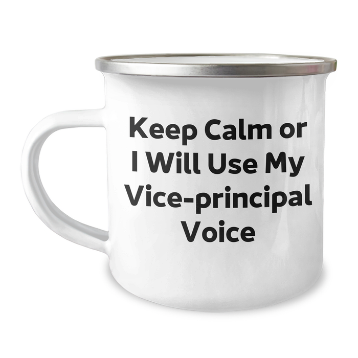 Vice-Principal Gifts Keep Calm Funny Camping Mug for Men Women Coworkers Family from Friends - Image 1