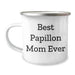 Best Papillon Mom Ever Camping Mug | Funny Papillon Dog Gifts for Papillon Mom | Unique Father's Day Unique Gifts for Dog Mom from Kids - Image 1