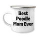 Cute Poodle Mom Gifts for Poodle Lovers - Camping Mug - Best Dog Mom Ever - Poodle Gifts for Poodle Moms - Father's Day Unique Gifts for Dog Owners - Image 1