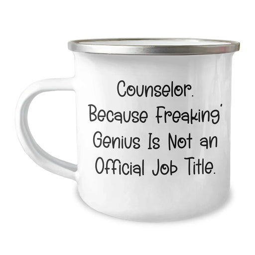 Counselor Gifts, Funny Quote Camping Mug, Father's Day Unique Gifts from Men to Counselor Friends - Image 1