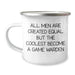 Game Warden Gifts from Friends to Men, Inspirational Camping Mug for Graduation, 'All Men Are Created Equal But The Coolest Become A Game Warden' - Image 1