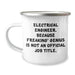 Electrical Engineer Gifts, Funny Quote, Camping Mug, Gifts from Friends for Dad's Special Day, 12 oz Stainless Steel with Enamel Finish - Image 1