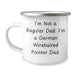 German Wirehaired Pointer Dad Gifts, Funny Camping Mug for Men, 'I'm Not A Regular Dad. I'm A German Wirehaired Pointer Dad.' Graduation Unique Gifts from Family - Image 1