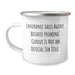 Funny Insurance Sales Agent Gifts from Friends for Graduation - 'Insurance Sales Agent. Because Freaking' genius Is Not An Official Job Title.' Quote on Camping Mug - Image 1