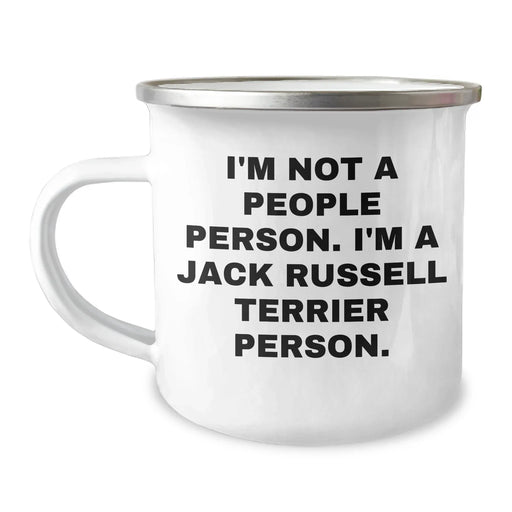 Funny Jack Russell Terrier Dog Camping Mug - Gifts from Friends for Father's Day, I'm Not A People Person. I'm A Jack Russell Terrier Person. Lovers - Image 1