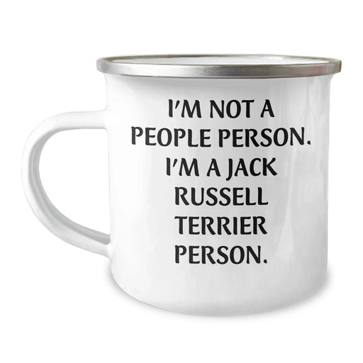 Funny Jack Russell Terrier Dog Gifts for Men - I'm Not A People Person. I'm A Jack Russell Terrier Person. Camping Mug, Father's Day Unique Gifts from Family - Image 1