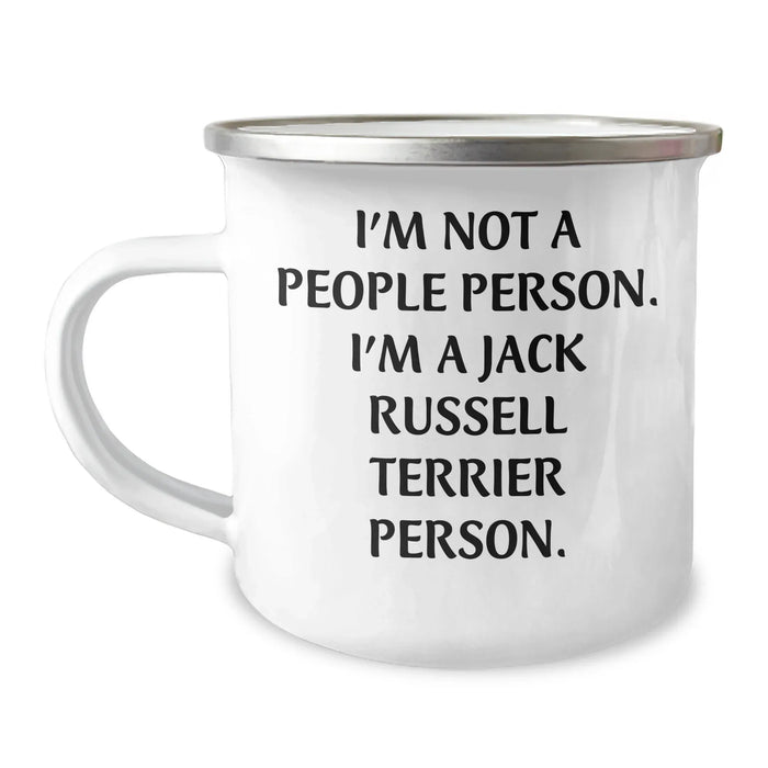 Funny Jack Russell Terrier Dog Gifts for Men - I'm Not A People Person. I'm A Jack Russell Terrier Person. Camping Mug, Father's Day Unique Gifts from Family - Image 1