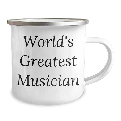 Funny Musician Gifts from Dad to World's Greatest Musician on Father's Day - Camping Mug for Men, 12 oz Stainless Steel with Enamel Finish - Image 2