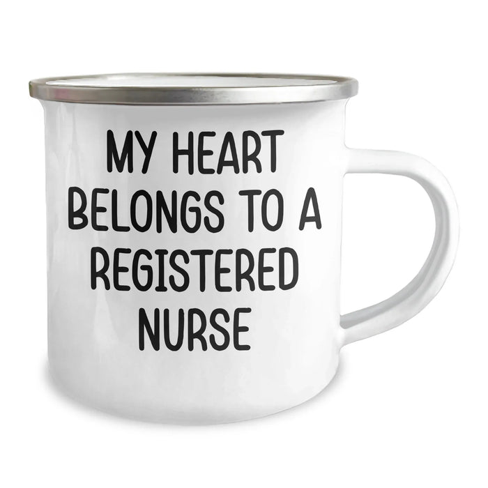 Funny Registered Nurse Quotes Gifts from Men to Mother's Day Unique Registered Nurse Camping Mugs - Image 2